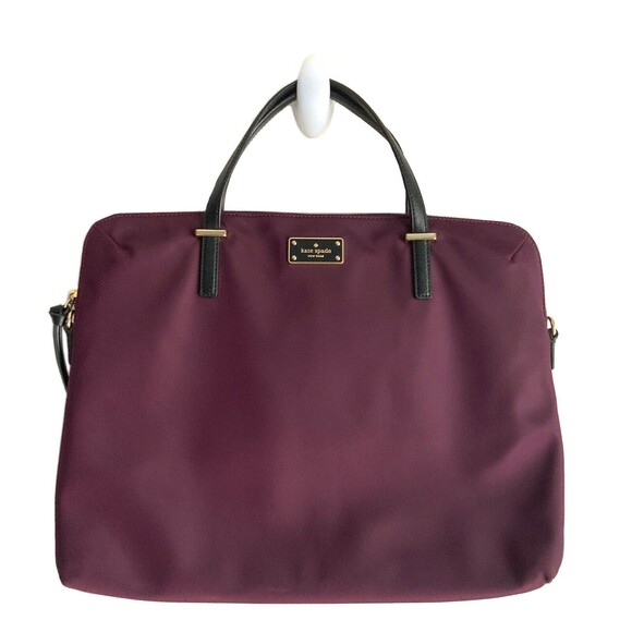 Kate Spade New York Laptop Bag Plum Wilson Road Daveney Double Handle - Picture 1 of 11